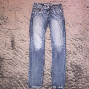 Light wash jeans skinny super stretch